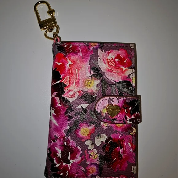 Betsey Jonson Floral Pink Wallet with Keychain - Picture 1 of 6
